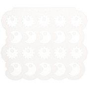 Moule en silicone Géa Creations pour réaliser des breloques soleil et lune x1