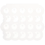 Moule en silicone Géa Creations pour réaliser des breloques soleil et lune x1