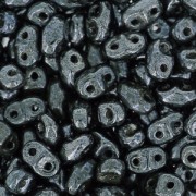 MiniDuo 2x4 mm Jet Hematite x10g|raw }}