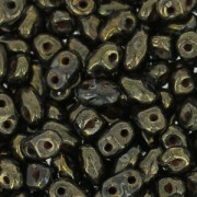 MiniDuo 2x4 mm Jet Purple Bronze Senegal x10g|raw }}