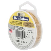 Fil Cablé 19 brins 0.46 mm - Beadalon - Doré x31m|raw }}