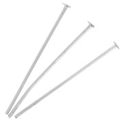 Clous tête plate 25x0.7 mm Argenté x25|raw }}