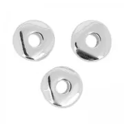 Perles irrégulières nuggets 5 mm Placage Argent fin vieilli x10