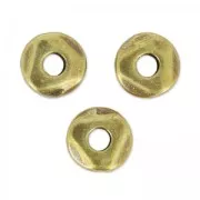 Perles irrégulières nuggets 5 mm bronze x10