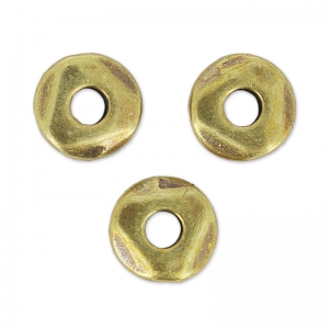 Perles irrégulières nuggets 5 mm bronze x10