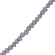 Perles rondelles facettées - rondes aplaties - 4.5x3.5 mm Dark Grey Opal x41cm|raw }}