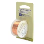 Fil de cuivre Artistic Wire 0.41 mm - Naturel x13.7m