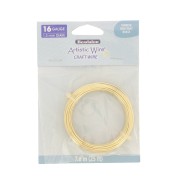 Fil de laiton brut Artistic Wire 1.3 mm anti-ternissement x7.6m|raw }}