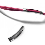 Tube ajouré 28x5 mm doré x1