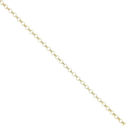 Chaîne maille Jaseron 1.3 mm en Gold filled (or laminé)  x 50cm