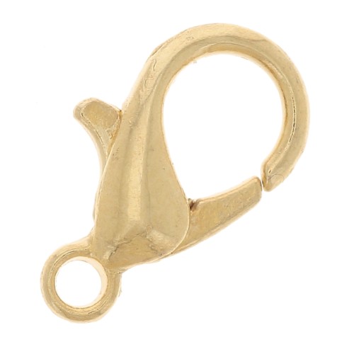 Fermoirs mousquetons 12 mm Doré x5