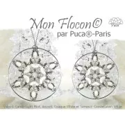 Perles en verre Volos® par Puca® 4x8 mm - Candy Peach x10g