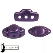 Perles en verre Volos® par Puca® 4x8 mm - Ultra Violet Metallic Mat x10g