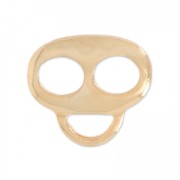 Passant attache breloque pour cordon 4 mm doré rose x1