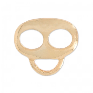 Passant attache breloque pour cordon 4 mm doré rose x1
