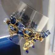 Passant attache breloque pour cordon 4 mm rhodié x1