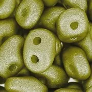 SuperDuo 2,5x5 mm Satin Metallic Gold x10g