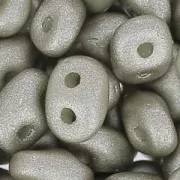 SuperDuo 2,5x5 mm Grey Metallic Mat x10g