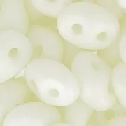 SuperDuo 2,5x5 mm Opaque White Silk Mat x10g