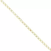 Chaîne maille cheval 2,5 mm light gold x1m