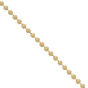 Chaîne maille boule 1.5 mm light gold x1m