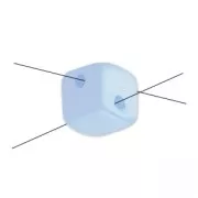 Crisscross Cubes 4 mm Pastel Rose Pearl x30