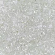 MiniDuo 2x4 mm Crystal Silver Lined x10g