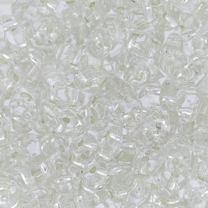 MiniDuo 2x4 mm Crystal Silver Lined x10g