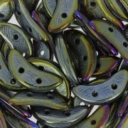 Czechmates Crescent 2 trous 3 x 10 mm Brown Iris x5g|raw }}