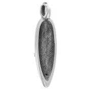 Pendentif dague travaillé 23x6 mm - Placage Argent fin vieilli x1