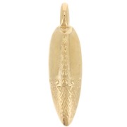 Pendentif dague travaillé 23x6 mm - Doré à l'or fin x1|raw }}