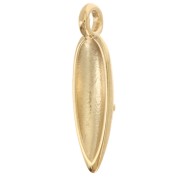 Pendentif dague travaillé 23x6 mm - Doré à l'or fin x1