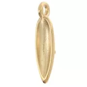 Pendentif dague travaillé 23x6 mm - Doré à l'or fin x1