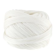 Ruban twill de soie Shibori White x10cm