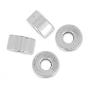 Tubes 3.5x2 mm Placage Argent fin vieilli x10|raw }}