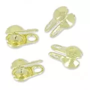 Embouts pour chaîne maille boule 1,5 mm light gold x10