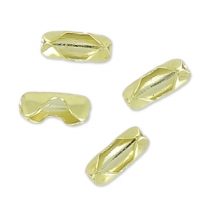 Embouts de fermeture pour chaîne maille boule 1,5 mm light gold x10