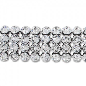 Swarovski Crystal Mesh Hotfix 40001 4 rangs 11 mm Crystal  x5cm