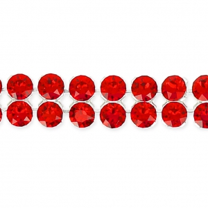 Swarovski Crystal Mesh 40001 2 rangs 5,3 mm Light Siam x5cm