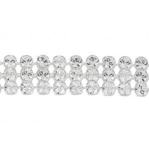 Swarovski Crystal Mini Mesh 40601 3 rangs 5,3 mm Crystal x5cm