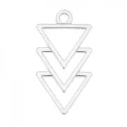 Breloque triangles 16.5 mm en Argent 925 x1