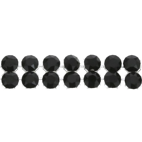 Swarovski Crystal Mesh 40001 2 rangs 5,3 mm Jet x5cm