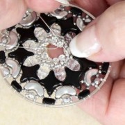 Swarovski Crystal Mesh 40001 2 rangs 5,3 mm Crystal Silver Night - Doré x5cm