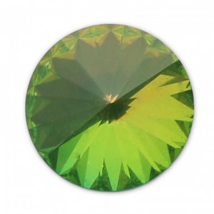 Cabochon Swarovski 1122 Rivoli 14 mm Crystal AB Ultra Emerald x1