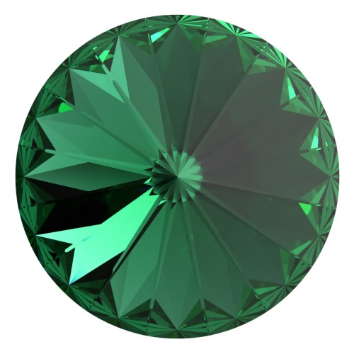 Cabochon Swarovski 1122 Rivoli 12 mm - Majestic Green x1