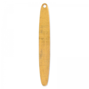 Pendentif ovale 45x6 mm en cuivre x1