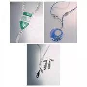 Pendentif ovale 45x6 mm en cuivre x1