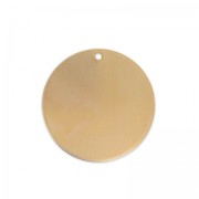 Pendentif rond bombé 29 mm en cuivre x1