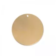 Pendentif rond bombé 29 mm en cuivre x1