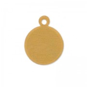 Breloque rond 15 mm en cuivre x1